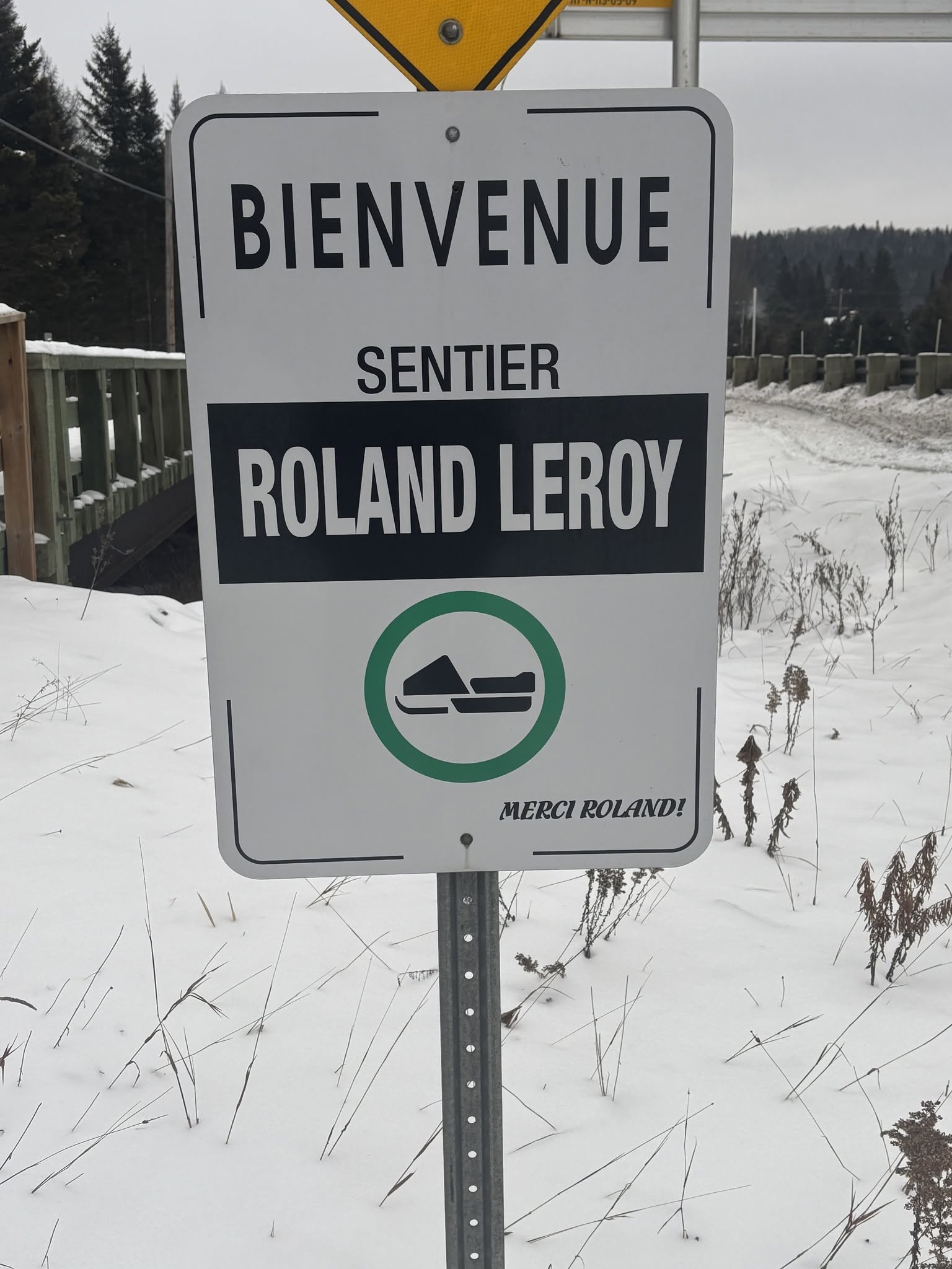 Roland Leroy Trail sign